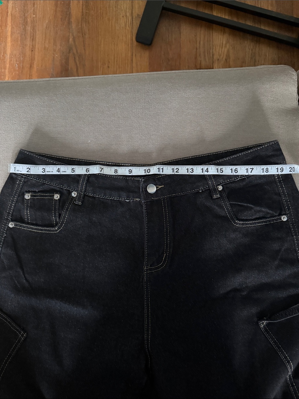 Amazon Black High-Rise Wide Leg Jeans - Picture 6 of 8
